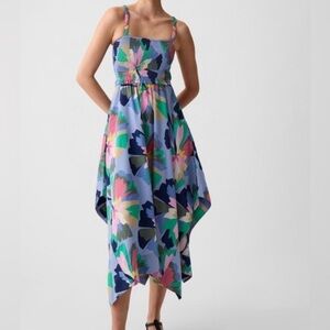 Gap Handkerchief Hem Midi Dress